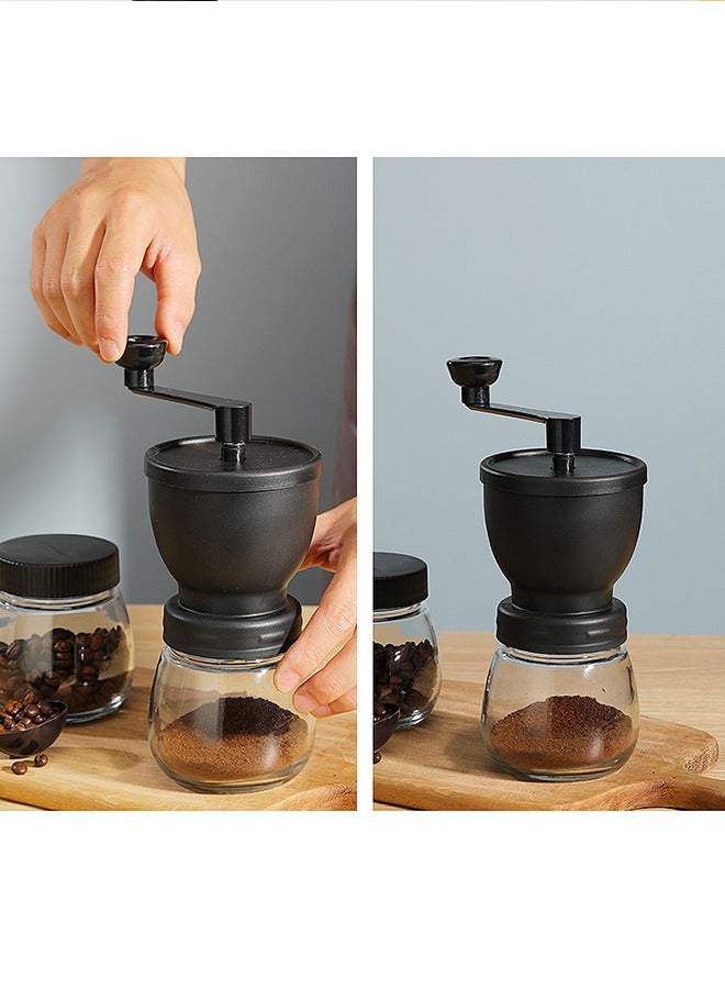 Manual Coffee Bean Grinder With Glass Jars Portable Mini Travel Seal Coffee Machine Bean Storage Bottle  - Image 5