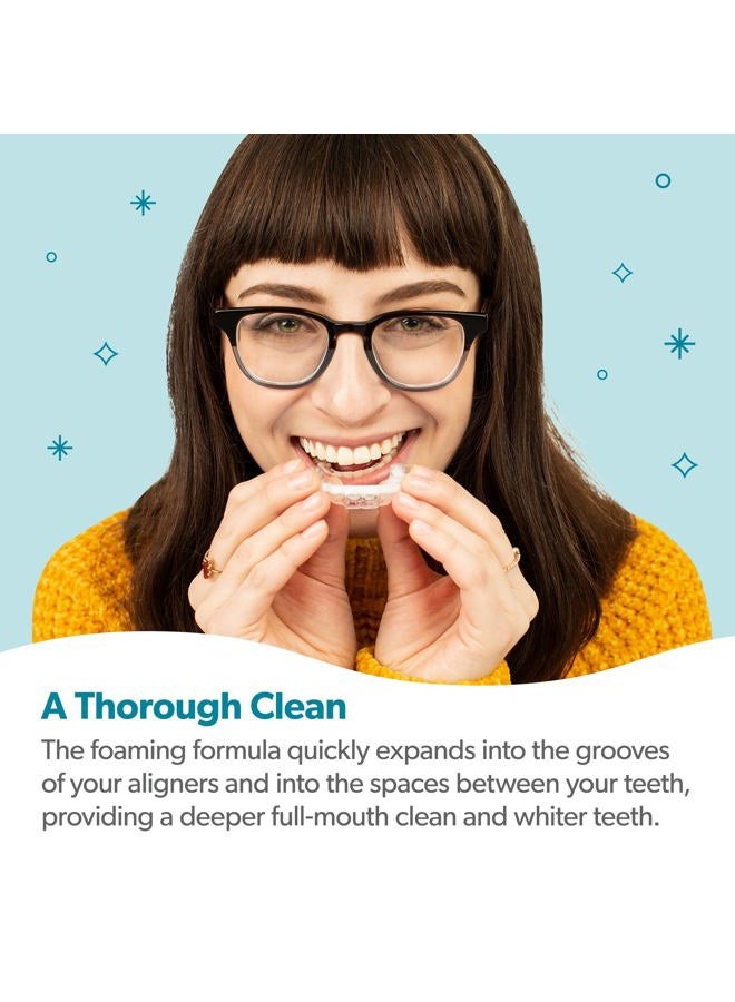EverSmile AlignerFresh Enamel Guard Aligner Cleaner and Whitener, Aligner Cleaner Foam with Enamel Protection, Strengthens and Protects Teeth, Clear Aligners and Retainer Cleaner. Fresh Mint. (50ml) - Image 5