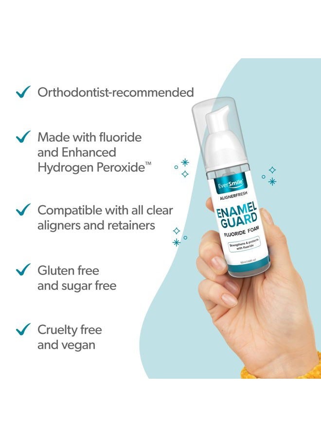 EverSmile AlignerFresh Enamel Guard Aligner Cleaner and Whitener, Aligner Cleaner Foam with Enamel Protection, Strengthens and Protects Teeth, Clear Aligners and Retainer Cleaner. Fresh Mint. (50ml) - Image 3