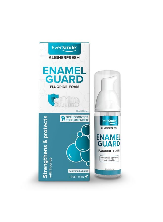 EverSmile AlignerFresh Enamel Guard Aligner Cleaner and Whitener, Aligner Cleaner Foam with Enamel Protection, Strengthens and Protects Teeth, Clear Aligners and Retainer Cleaner. Fresh Mint. (50ml) - Image 1