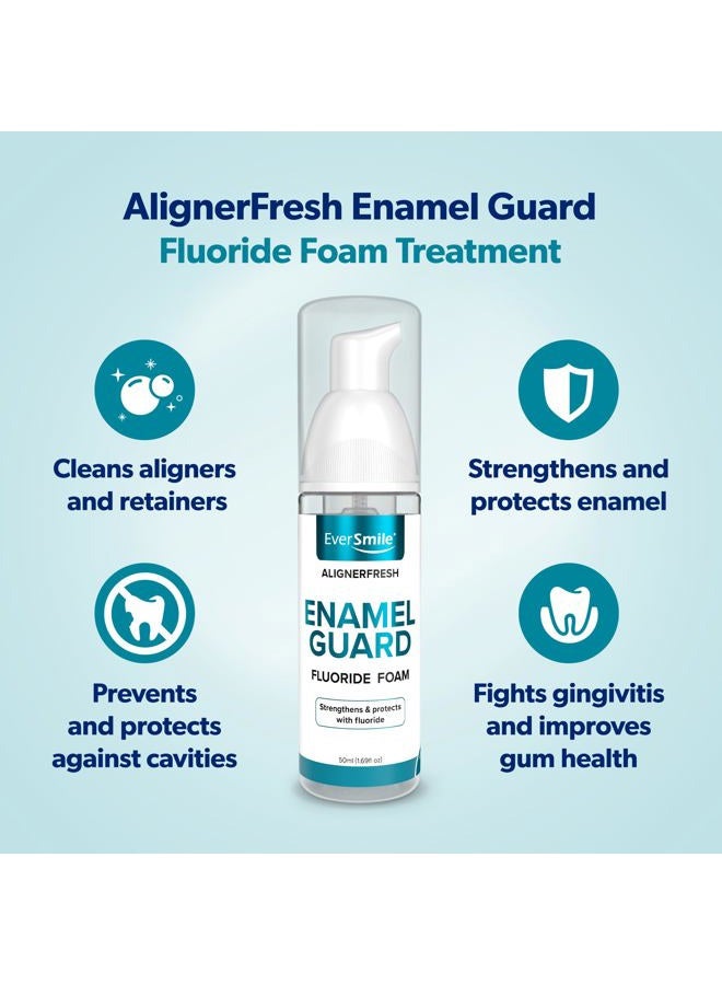 EverSmile AlignerFresh Enamel Guard Aligner Cleaner and Whitener, Aligner Cleaner Foam with Enamel Protection, Strengthens and Protects Teeth, Clear Aligners and Retainer Cleaner. Fresh Mint. (50ml) - Image 2
