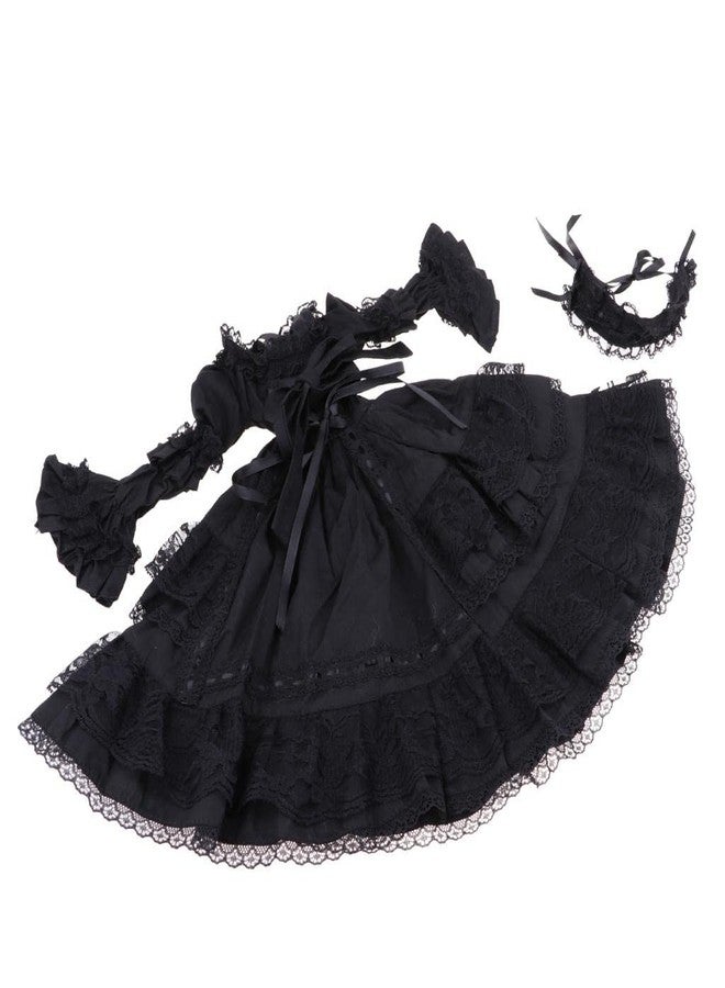 Fenteer 1/3 BJD SD Doll Outfits Lolita Dress Black Princess Dress for Night Lolita - Image 1
