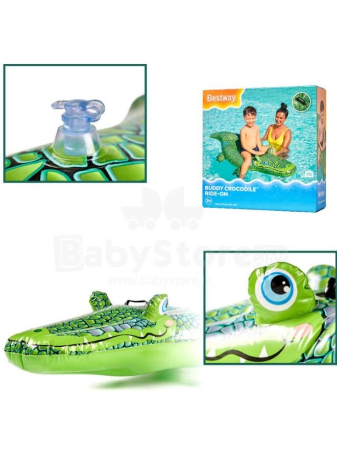 Bestway Bestway Crocodile Floats for Kids, 203X117 cm, Green, up to 45 kg - 41477  - Image 3
