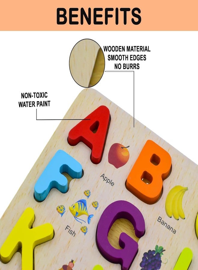 ألعاب تعليمية خشبية من سمارت ثينكر تويز، حروف الأبجدية الإنجليزية للأطفال، لعبة مونتيسوري التعليمية الخشبية للأطفال من عمر سنتين إلى أربع سنوات (ABC) - Image 5