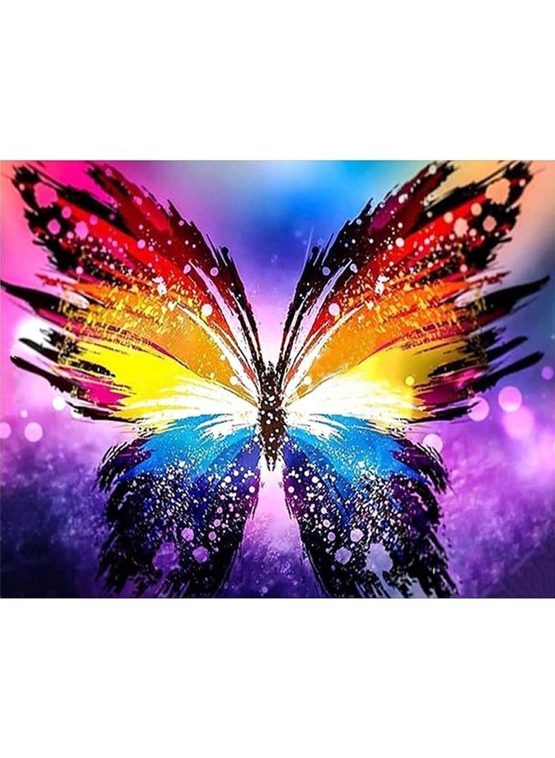 Y&D DIY 5D Diamond Painting Butterfly Pattern 11.8*15.7 Inch - Image 1