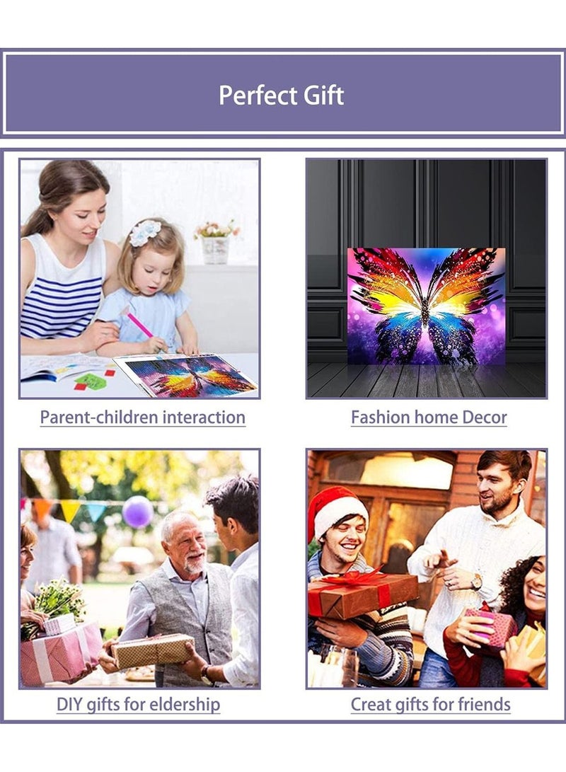 Y&D DIY 5D Diamond Painting Butterfly Pattern 11.8*15.7 Inch - Image 5