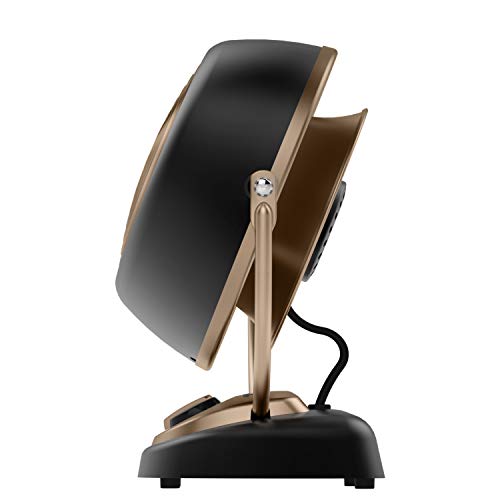 Vornado مروحة فاندورادو VFAN™ بيتي ألكيمي الصغيرة بتصميم عتيق مروحة هواء صغيرة للتبريد والديكور 3 سرعات، زاوية قابلة للتعديل بلون رمادي معدني - Image 5