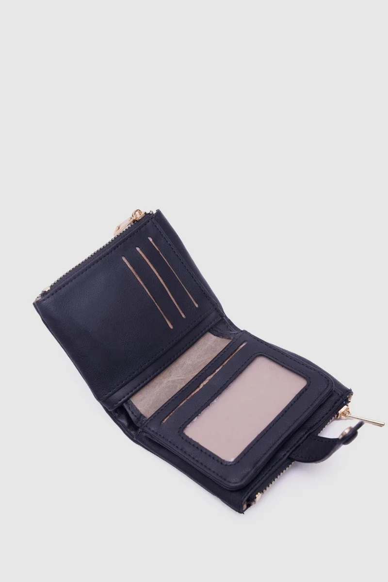 شولي باجس Soft Leather Snap Wallet Lola Black