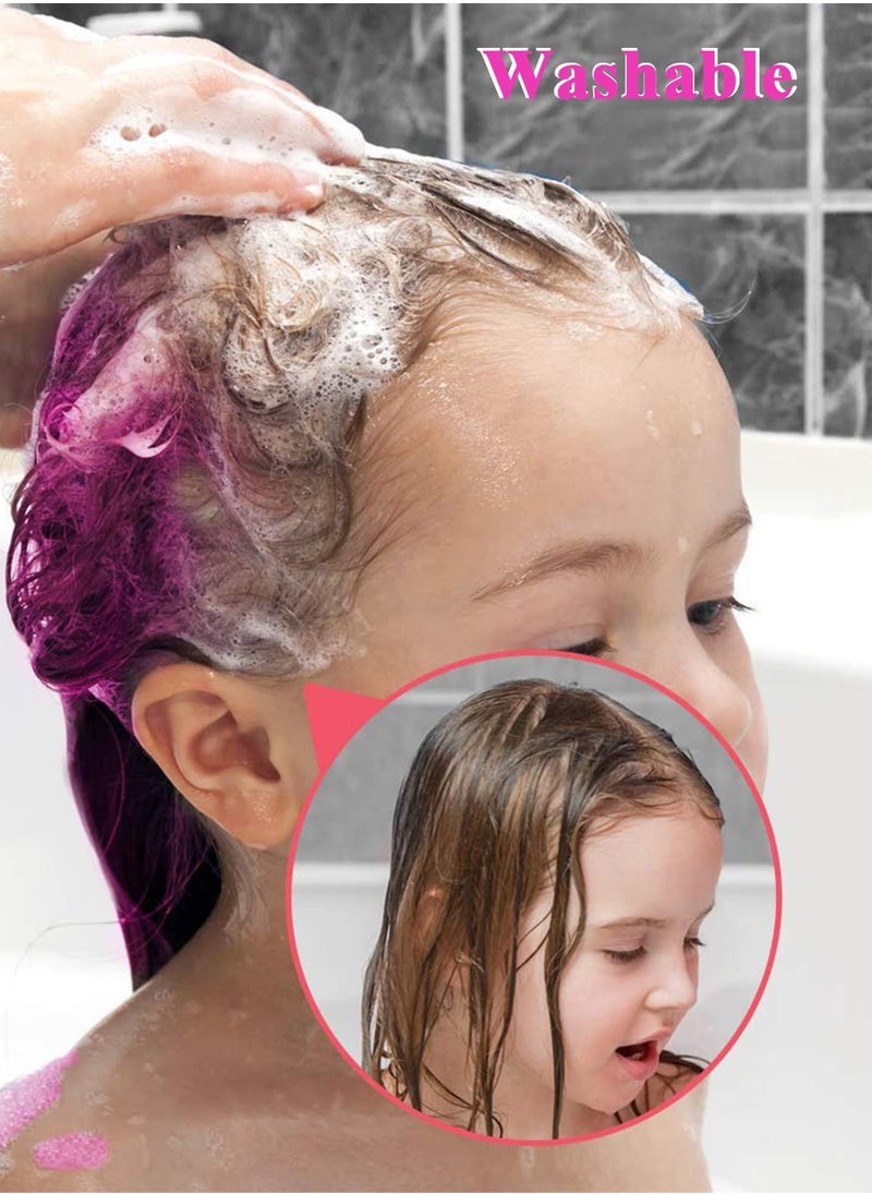 Daytoyz 10 Colors Hair Chalk for Girls Kids, Temporary Bright Hair Color Dye Easter Gifts for Girls Age 4 5 6 7 8 9 10+, Washable Hair Chalk Comb for Party Cosplay DIY  - Image 4
