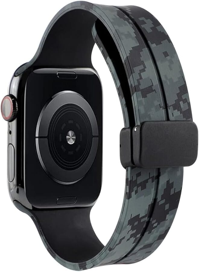 Next Next store Compatible with Apple Watch Ultra Band 49mm 45mm 44mm 42mm, Soft Silicone Watch Band with Magnetic Clasp Compatible with iWatch Series 8/Ultra/7/SE/6/5/4/3/2/1 L