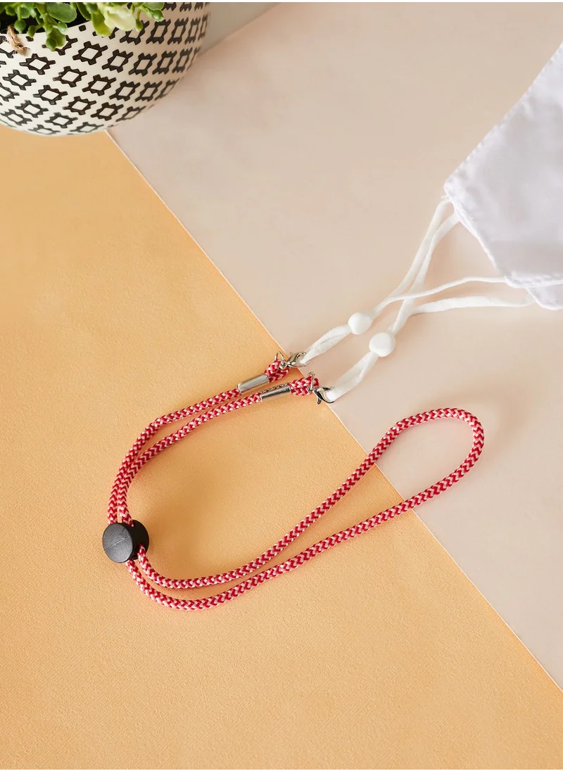 KIKKERLAND Braided Red Mask Chain