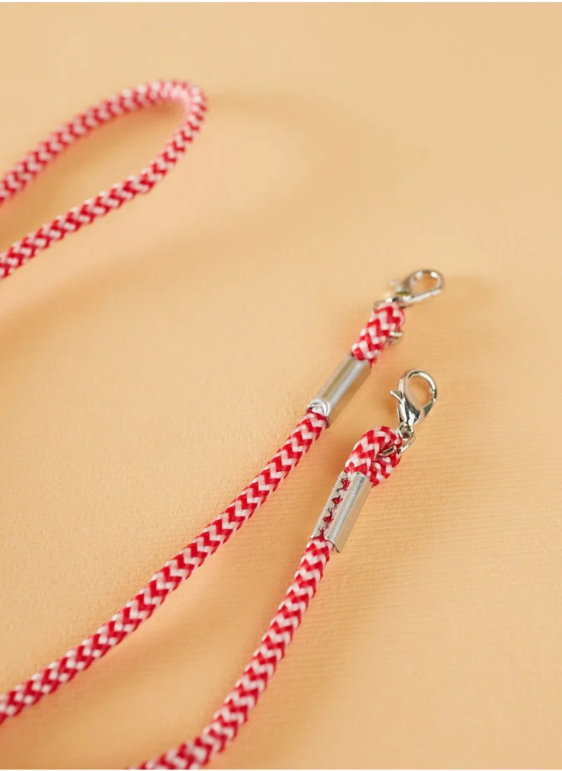 KIKKERLAND Braided Red Mask Chain