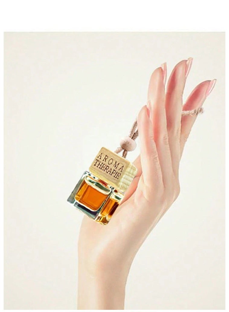 أروما معطر جو للسيارة على شكل زجاجة معلقة برائحة غريبة وساحرة، معطر جو للسيارة بالزيوت العطرية، ناشر روائح عطرية للسيارات، يدوم طويلاً (زجاجة مملوءة بقطعة واحدة) - Image 4