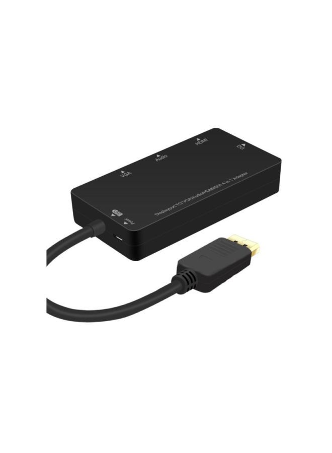 NIBEMINENT Large DisplayPort To HDMI/VGA/DVI Audio Synchronous Display Converter Black - Image 2