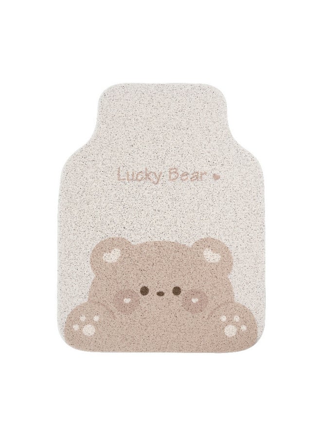 Generic - Car Mat Silk Ring Universal Full Surrounding Fixed Sticker Cute Cartoon Girl Thickened Non-Slip Car Mat Carpet-Color:[standard Model] Blue Jingle-1 Piece In The Front Row (limited To Purchase) - Image 1