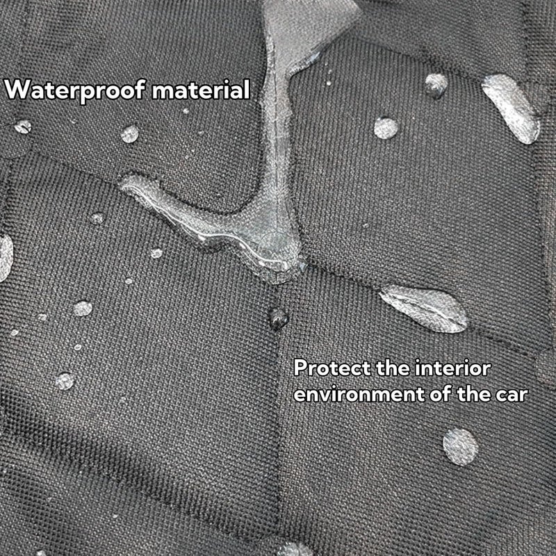Dog Car Seat Covers for Back Seat, Waterproof Pet Covers for Vehicle, Water-Resistant Fabric with Heavy-Duty Stitching, Breathable Mesh, Adjustable Straps for Different Vehicle Sizes (grey) - Image 5