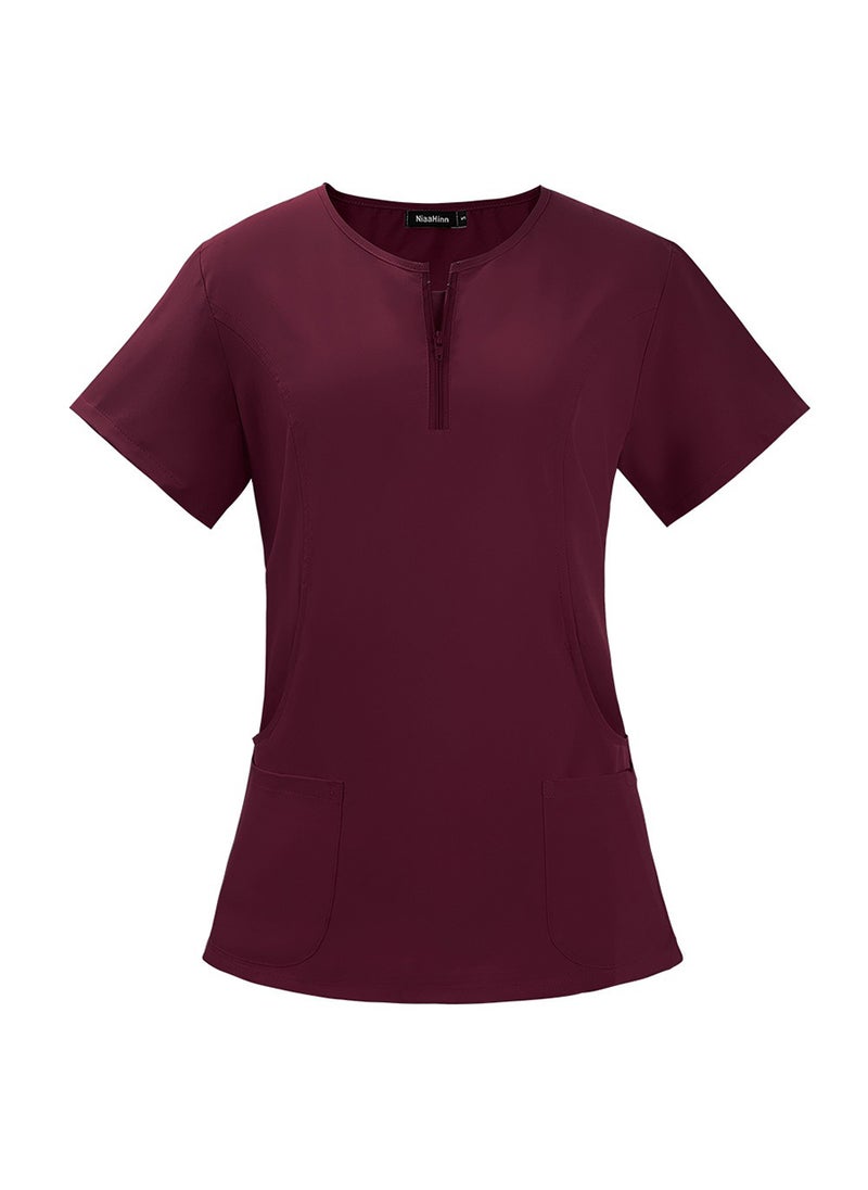 Generic Women's Medical Scrub, Soft and Comfortable Lycra Polyester Blend, 2 Piece Set, Ideal for Medical Environments  - Image 3