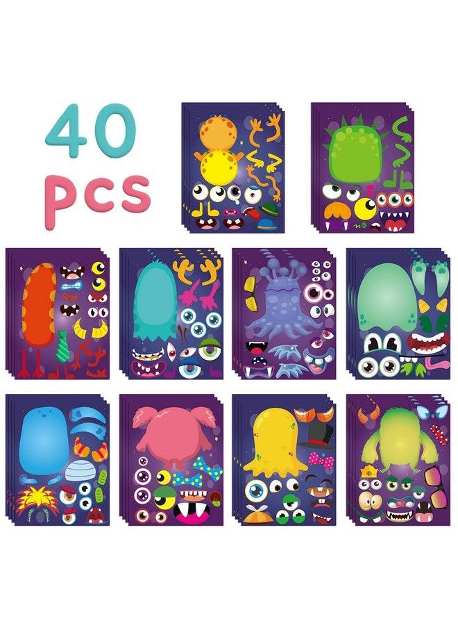 40Pcs Halloween Monsters Make A Face Stickers Sheets For Kids Make Your Own Little Monster Party Favors Supplies Art Crafts Diy Creative Project Birthday Baby Shower Decor For Kids - pzsku/Z5CEA489E1997EF1EA0E7Z/45/_/1689331957/aa9a3c93-840c-4d40-8ff1-3524f1cf9425