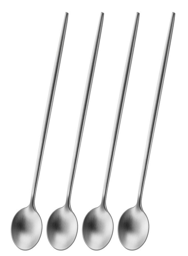 DEHOV 6.7 Inches Coffee Spoons Set,4 Pieces Stainless Steel 18/10 Iced Tea Spoon,Long Handle Coffee Stirring Spoons,Durable Teaspoons,Dishwasher Safe Tea Spoon For Dessert - Image 1