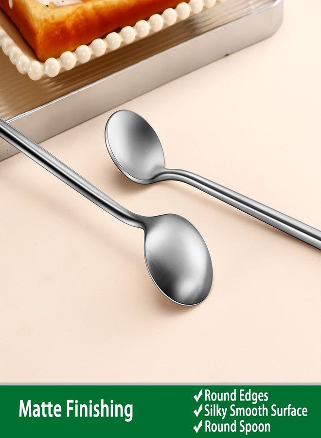 DEHOV 6.7 Inches Coffee Spoons Set,4 Pieces Stainless Steel 18/10 Iced Tea Spoon,Long Handle Coffee Stirring Spoons,Durable Teaspoons,Dishwasher Safe Tea Spoon For Dessert - Image 4