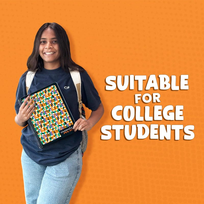 classmate دفتر متميز 6 مواد - 203 مم × 267 مم، غلاف ناعم، 300 صفحة، خط واحد - Image 5