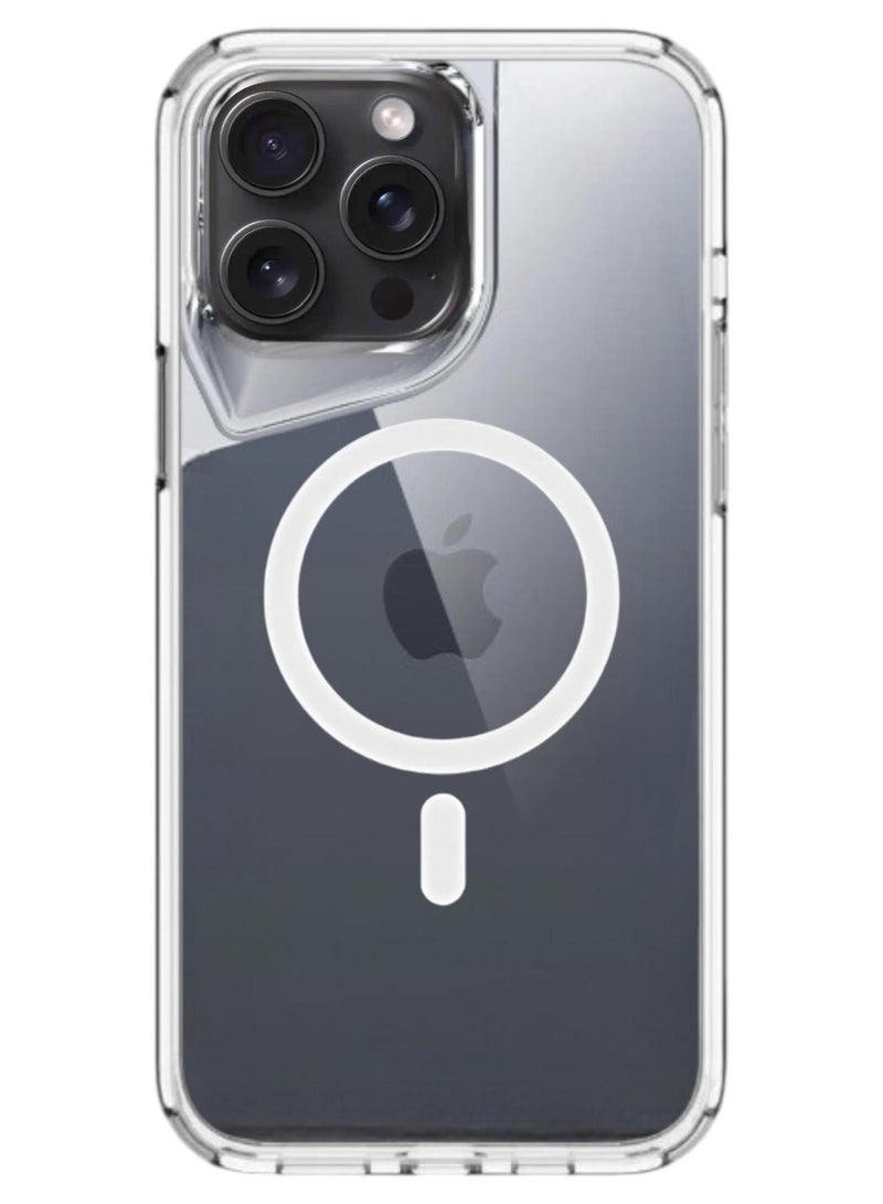 Gear4 iPhone 13 Pro Shockproof Magnetic Protection Cover Supports Wireless Charging MageSafe, Clear