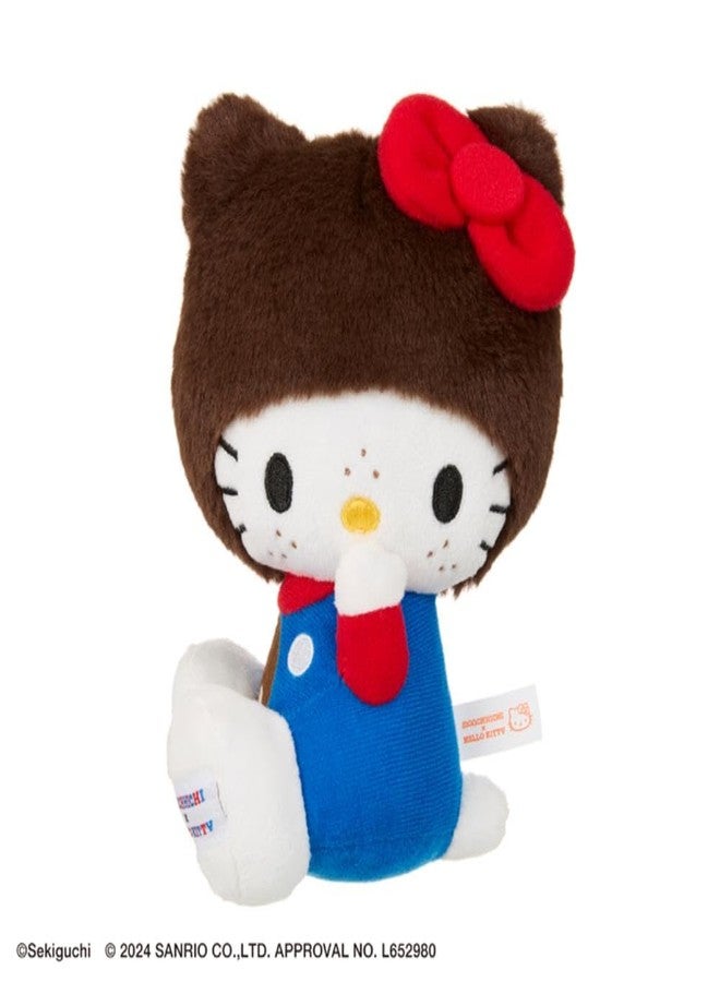 Sekiguchi Hello Kitty x Monchhichi Overalls Plush - Image 3