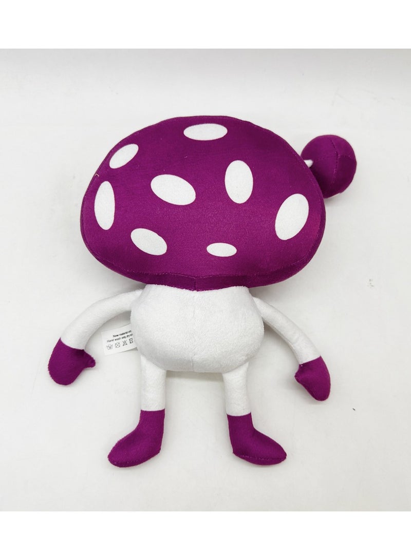 New Garten of Banban 0 Truffletoot Banban Purple Mushroom Plush Doll هدية للعائلة والأصدقاء (28 سم) - Image 3