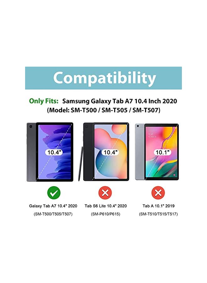 Procases 2 Pack Galaxy Tab A7 10.4 2020 Screen Protector T500 T503 T505 T507, Tempered Glass Screen Film Guard For 10.4 Inch Galaxy Tab A7 2020 Tablet Sm-T500 Sm-T503 Sm-T505 Sm-T507 - Image 2