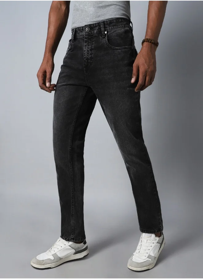 HIGH STAR Mens Black Jeans