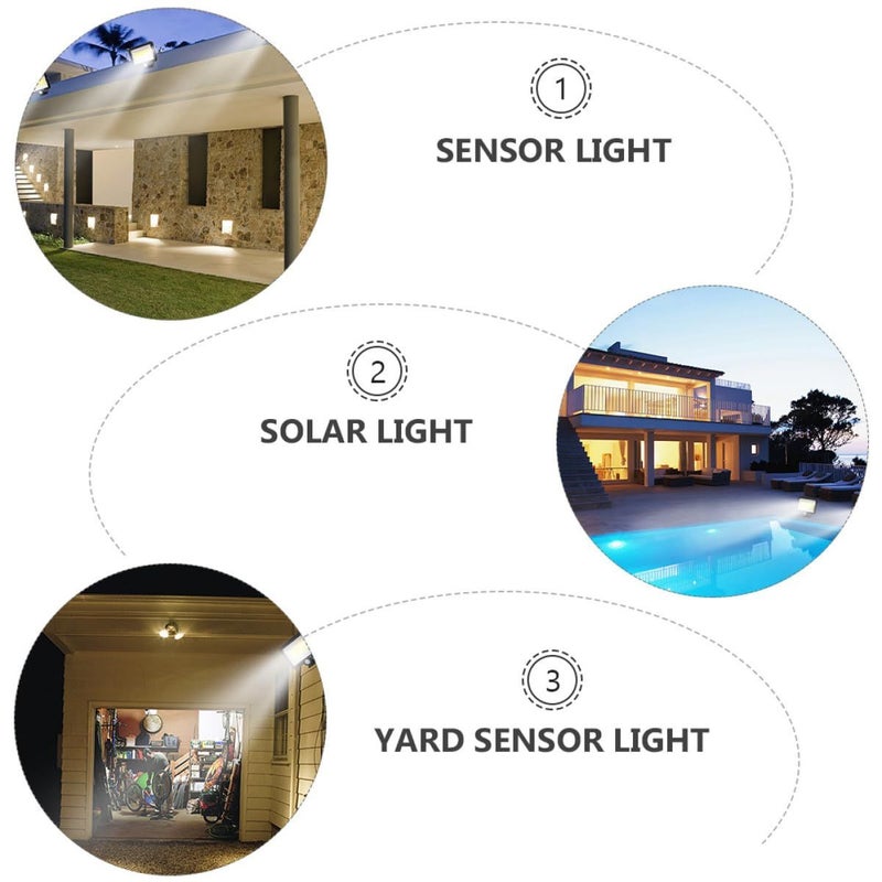 2pcs Solar Motion Sensor Light 100 LED Waterproof Outdoor Wall Lamp For Garden Yard Patio - Image 4