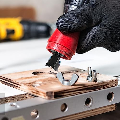 dcvbny 4Pcs 1/4 Inch Shank Dovetail Joint Router Bit Set, Dovetail Router Bits with Bearing Guide Dovetail Jig Bit for Woodworking Cutter Furniture Building Cabinet Making - Image 4