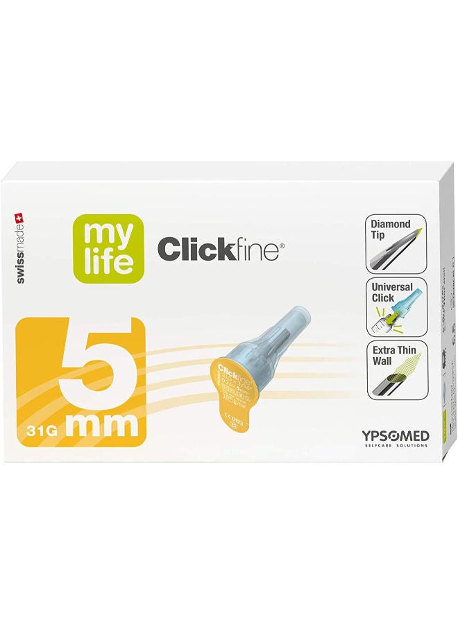 Ypsomed Click Fine Needles For Insulin Pen 5Mm 
