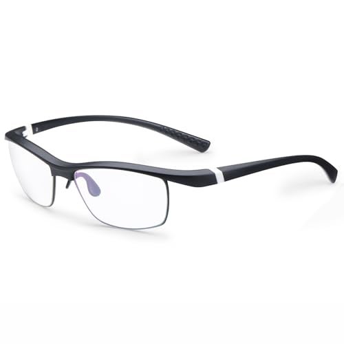 AEC Aero Wide Fit Reading Glasses | Lightweight TR90 Frame with BlueRazr Blue Light Blocking Lenses | Comfortable Unisex Readers for Men & Women (Black, +2.50) - Image 1
