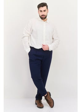 Sorbino Men Regular Fit Solid Dress Pants, Navy  - Image 4