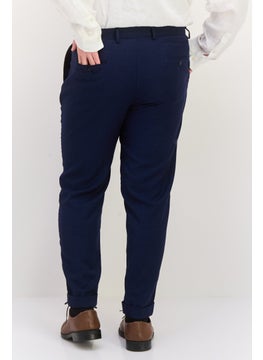 Sorbino Men Regular Fit Solid Dress Pants, Navy  - Image 3