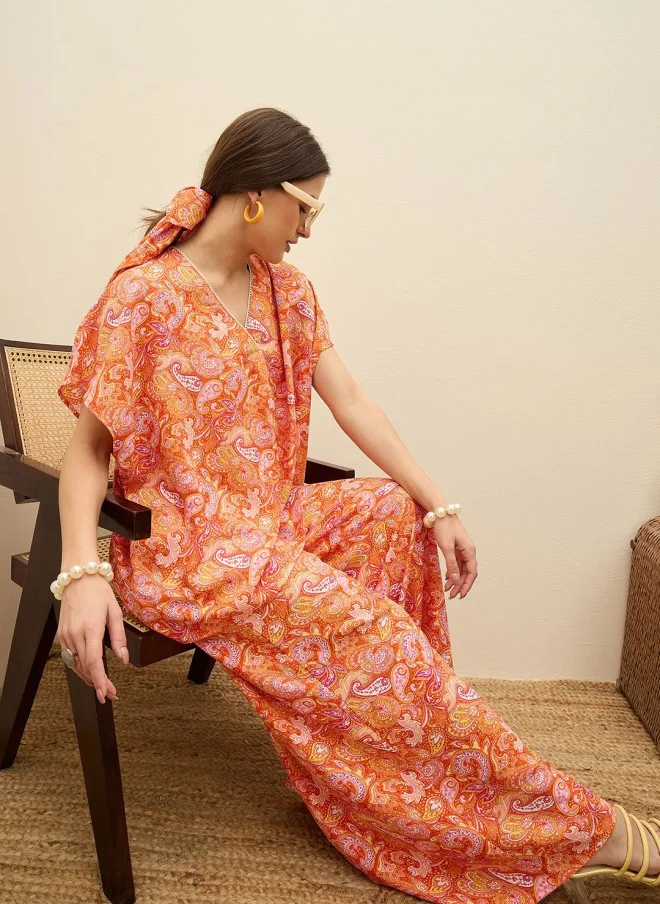 SASSAFRAS Printed Top And Palazzo Co-Ords For Women