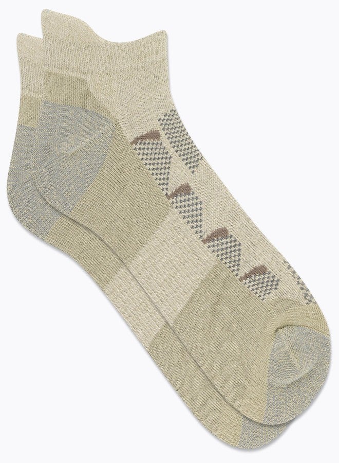 Merrell Womens And Cushion Socks - 1 Pair Pack Coolmax Moisture Wicking & Arch Support Moab Hiking Midweight Low Cut, Oatmeal, Small-Medium US - Image 2
