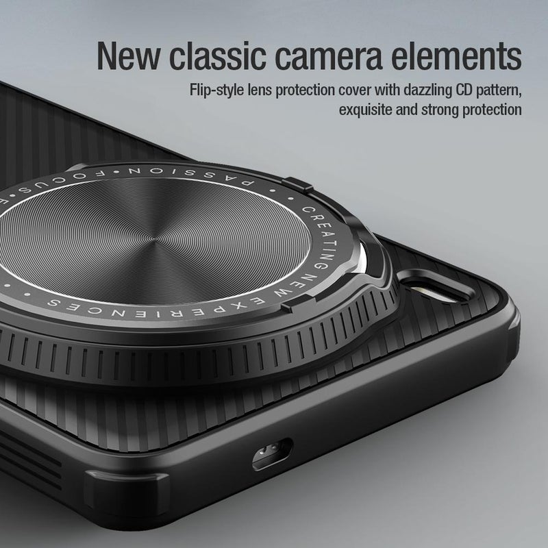 Nillkin For Vivo X200 Ultra Black Mirror Prop Cd Texture Mirror Phone Case(Black) - Image 5