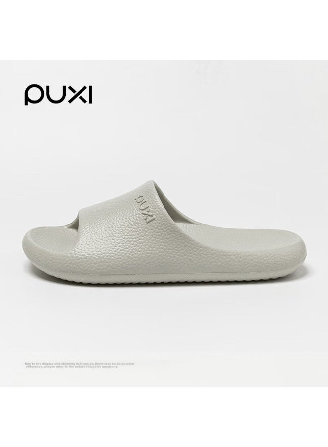 Poxi Elegant Slippers, Women's Indoor Home Non-slip Odor-resistant Bathroom Shower Slippers For Men, Ivory White, Size 39-40 - Image 1