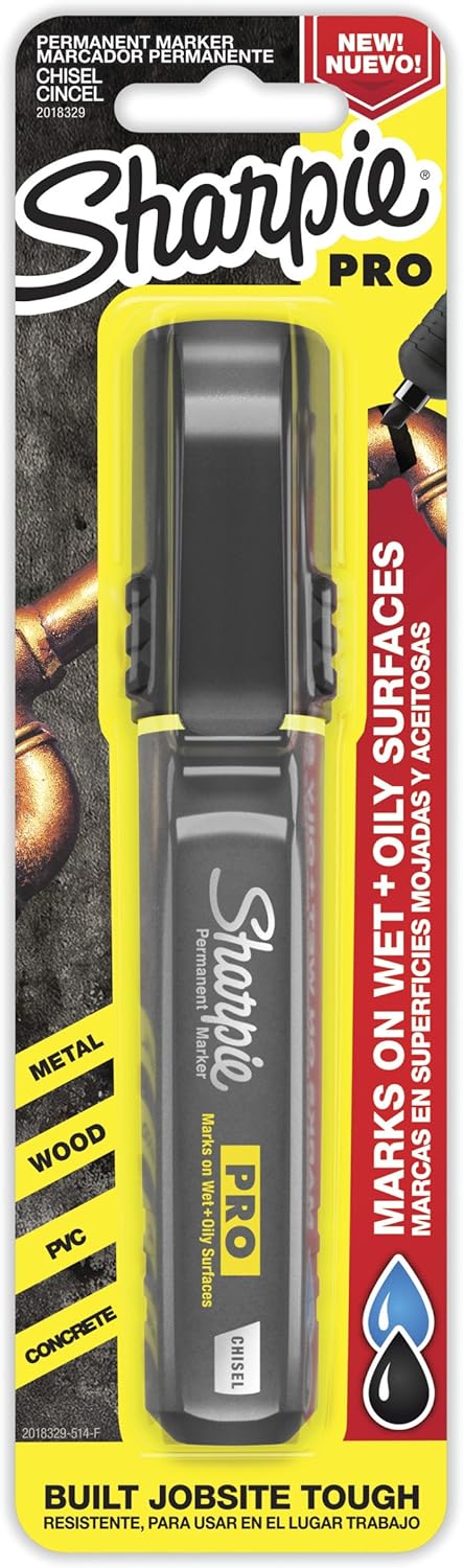 Sharpie SHARPIE Pro Permanent Marker Medium Chisel Tip Black Marker 2018329  - Image 1