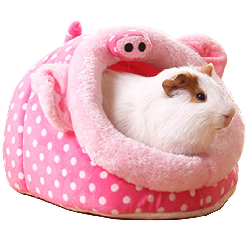 LEFTSTARER Guinea Pig Rat Bed and Hideout for Ferret Hedgehog Sleep and Hide, Hamster Small Pet Animals Supplies Toy Cage Accessories Nest - Image 1