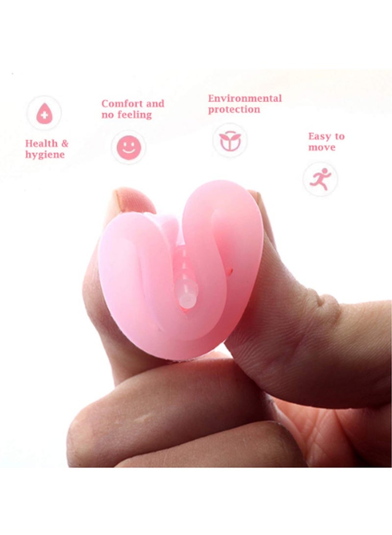 إني تايم كأس الحيض في أي وقت - كأس الحيض السيليكوني القابل لإعادة الاستخدام للنساء أثناء الحيض مع تدفق ثقيل أو حساس - يأتي مع حقيبة كأس الحيض، ناعمة ومرنة (وردي، كبير) - Image 3