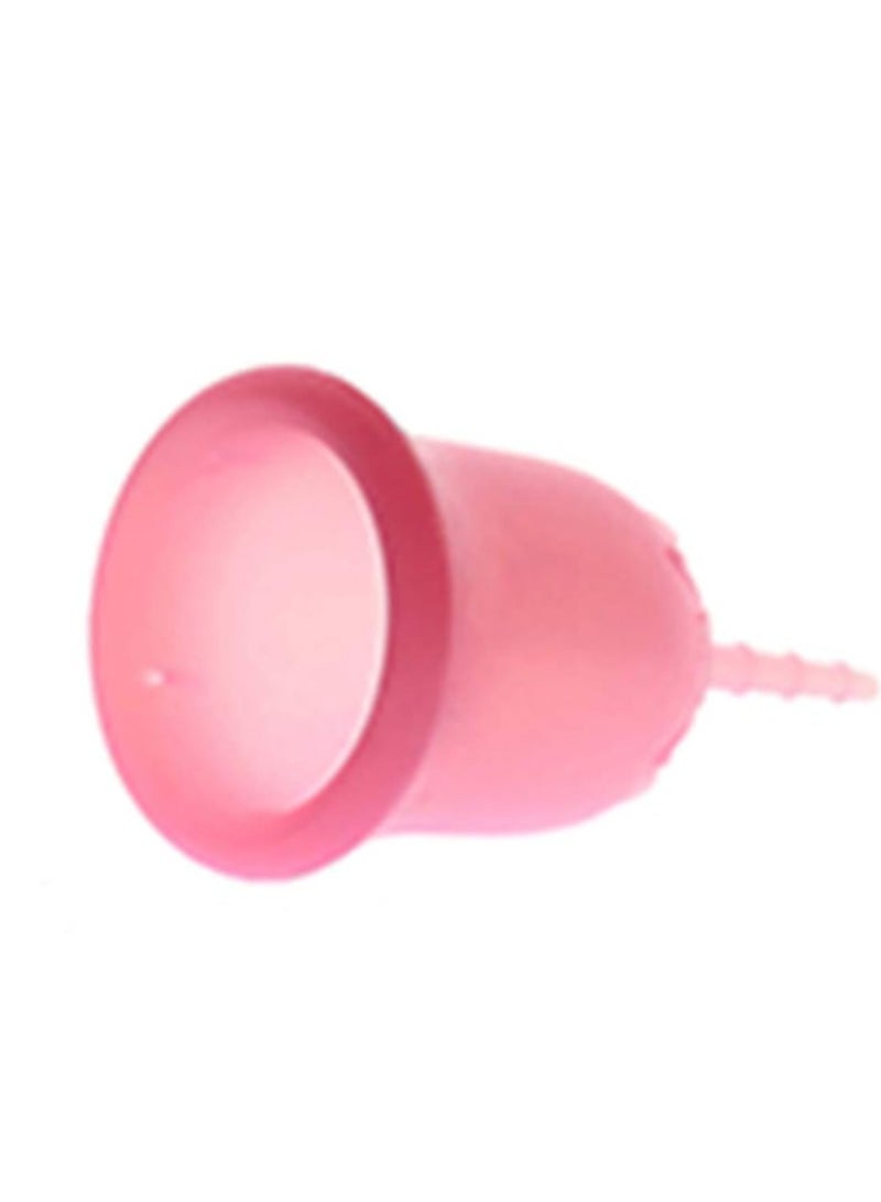 إني تايم كأس الحيض في أي وقت - كأس الحيض السيليكوني القابل لإعادة الاستخدام للنساء أثناء الحيض مع تدفق ثقيل أو حساس - يأتي مع حقيبة كأس الحيض، ناعمة ومرنة (وردي، كبير) - Image 2