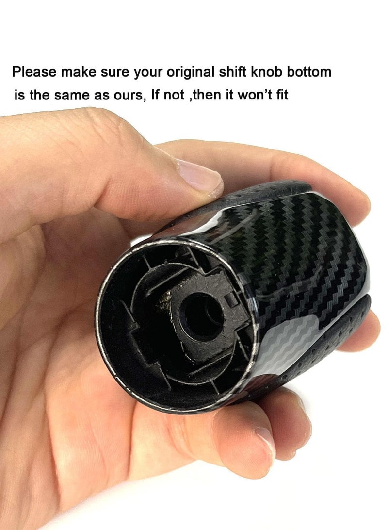 MAOGEDA Gear Shift Knob Shifter Fit for Lexus ES GS GX IS NX RC RX 200t 300 350 3450h 450hL 350L Interior Accessories, Car Shift Handball Modified Gear Head (Black and Carbon Fiber) - Image 3