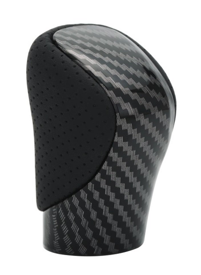 MAOGEDA Gear Shift Knob Shifter Fit for Lexus ES GS GX IS NX RC RX 200t 300 350 3450h 450hL 350L Interior Accessories, Car Shift Handball Modified Gear Head (Black and Carbon Fiber) - Image 1