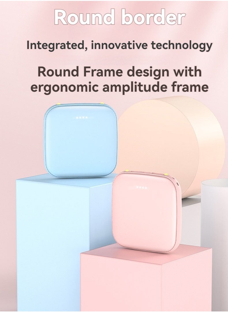 Generic - 12000 mAh portable power bank, creative high-looking mini large-capacity fast-charging power bank (pink) - Image 1