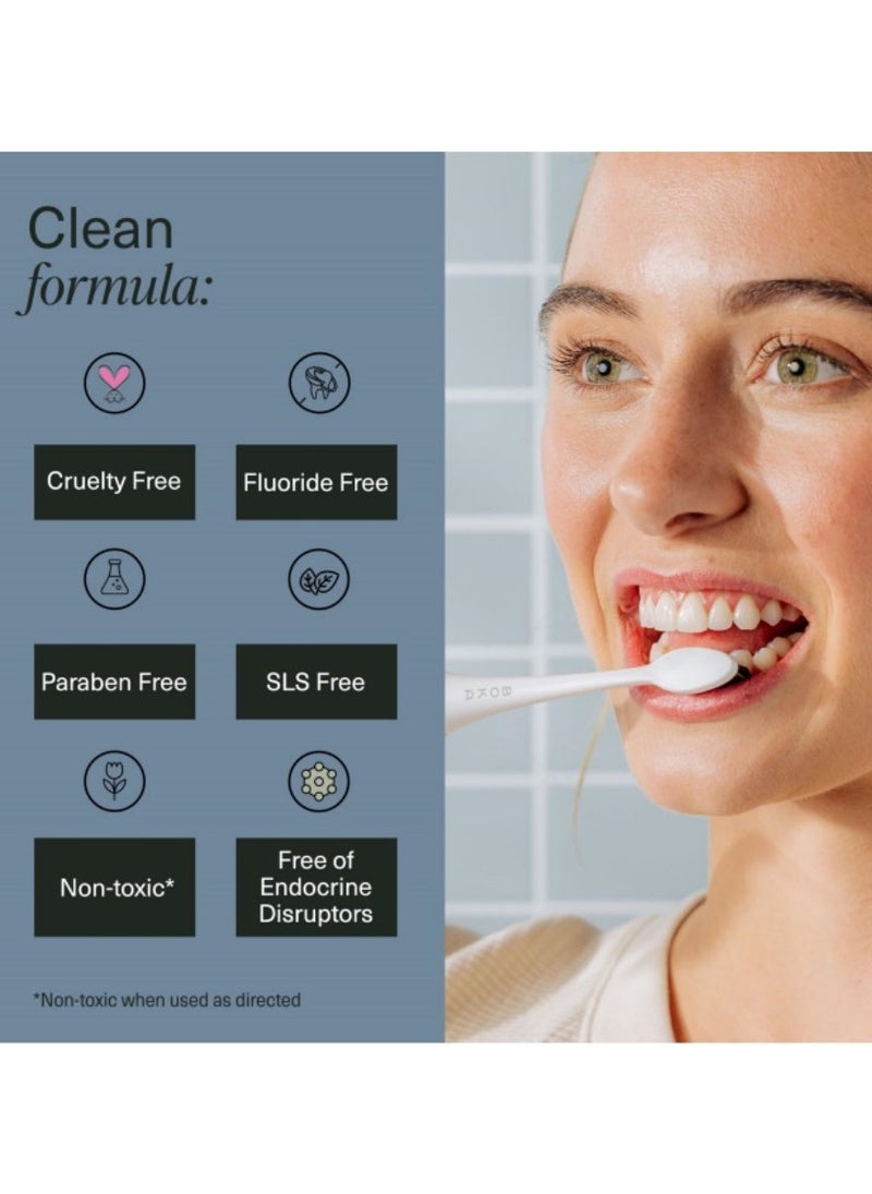 BOKA Fluoride Free Toothpaste, Nano Hydroxyapatite, Remineralizing, Sensitive Teeth, Whitening, Dentist Recommended for Adult, Kids Oral Care, Refresh Mint Flavor, 4 Fl Oz 1Pk - Image 3