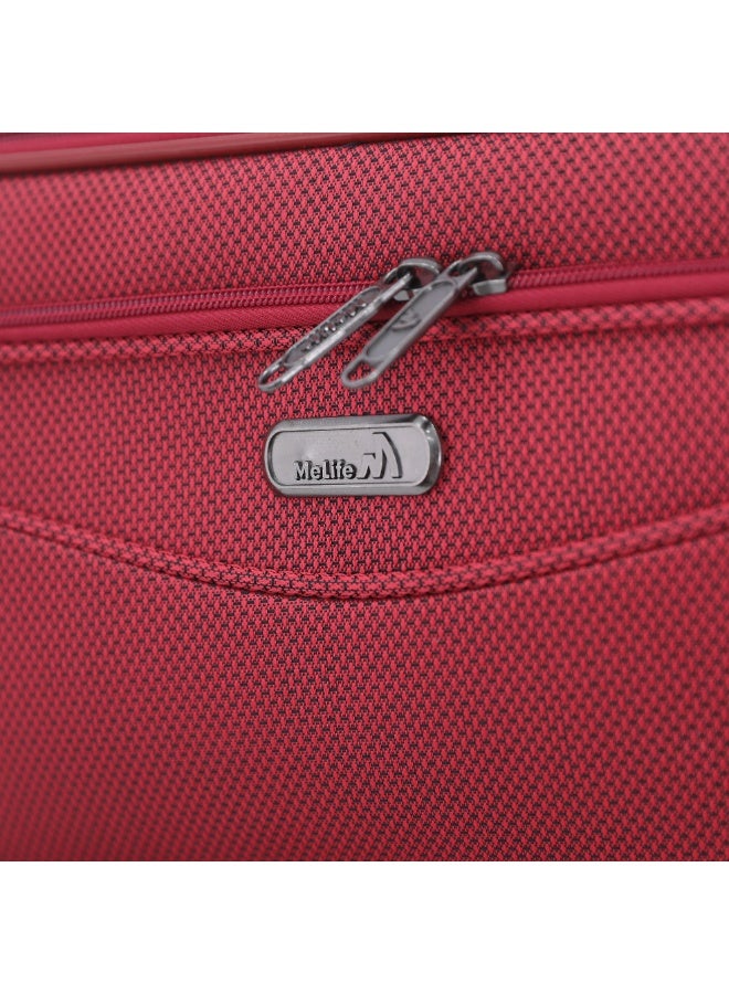 MELIFE 4 Piece Soft Luggage Set | 20", 24", 28", 32" | Lightweight Travel Trolley Bags | 360° Spinner Wheels - Image 3