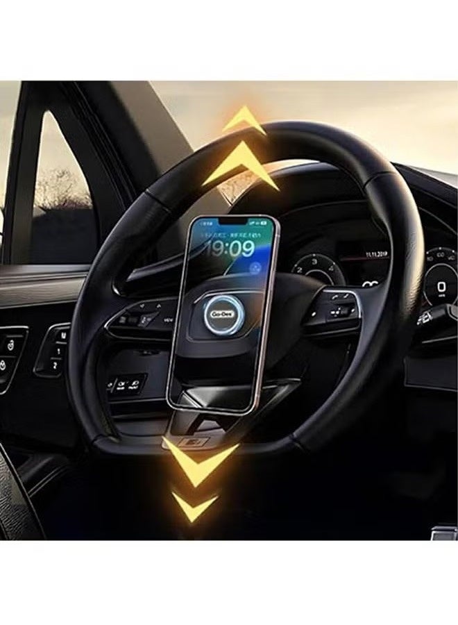 GO-DES Magnetic 360° Rotatable Steering Wheel Car Phone Holder(GD-HD307) - Image 4